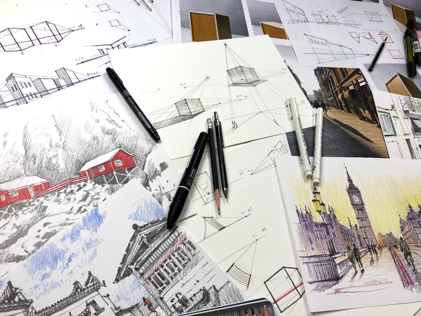 [Художник Online] Линейная перспектива без линейки (Дарья Куцаева)