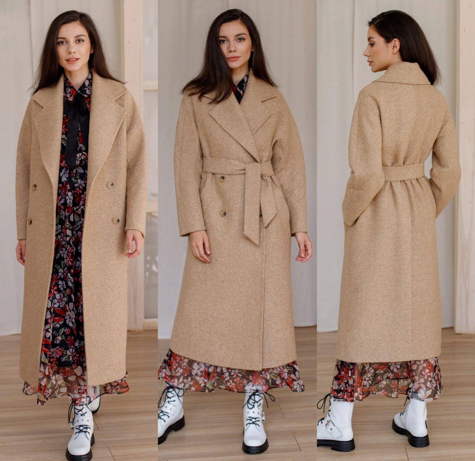 [Grasser] Двубортное пальто свободного кроя, выкройка № 529 Размер 42-44. Рост 164-170