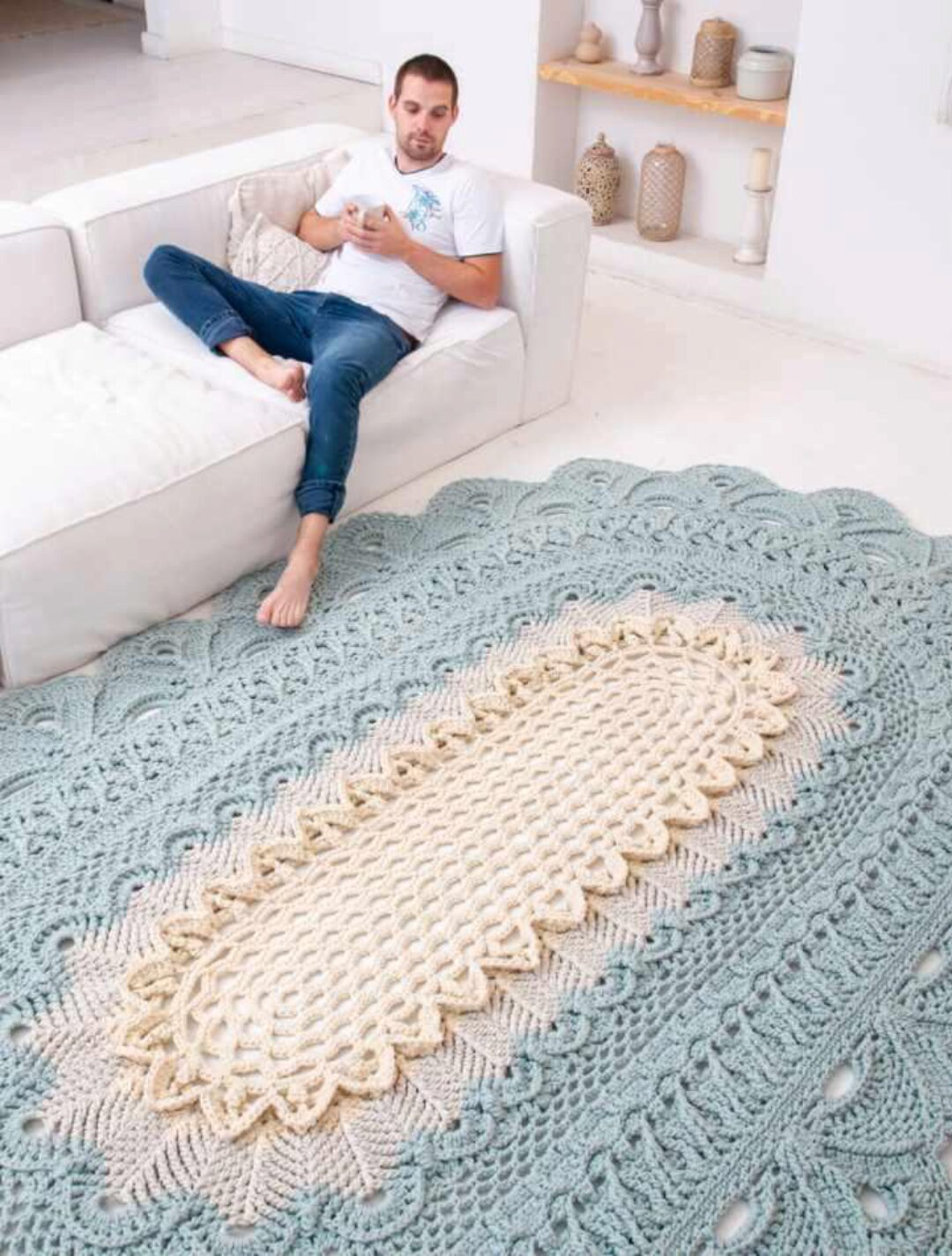 [Lacemats] Ковер «LacePeacock/Павлин» (Татьяна Рязанова)