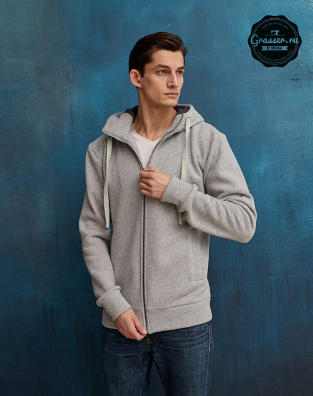 Мужская толстовка, выкройка № 58 размеры с 46-58 рост 170-176 [Grasser]