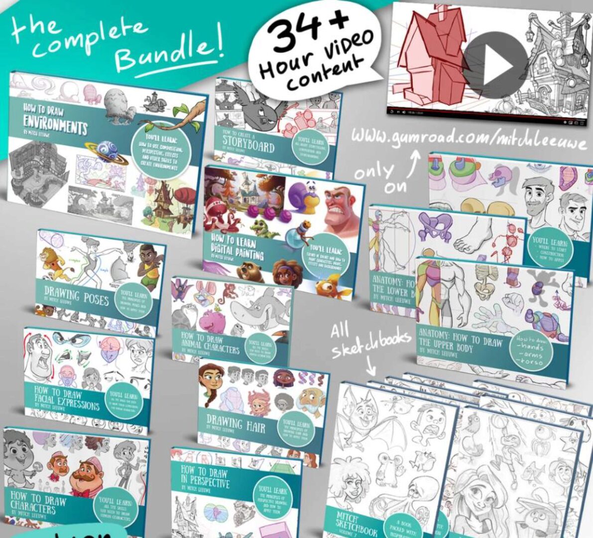 Полный комплект по рисованию / The complete bundle (Mitch Leeuwe)