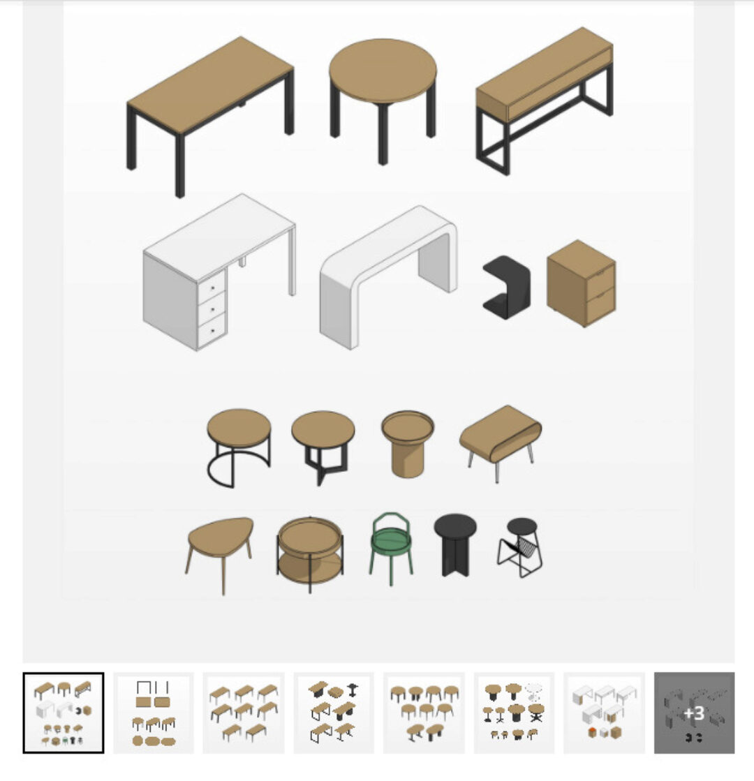 [INT Lines] Столы. Параметрические семейства Revit (Иван Зылёв)