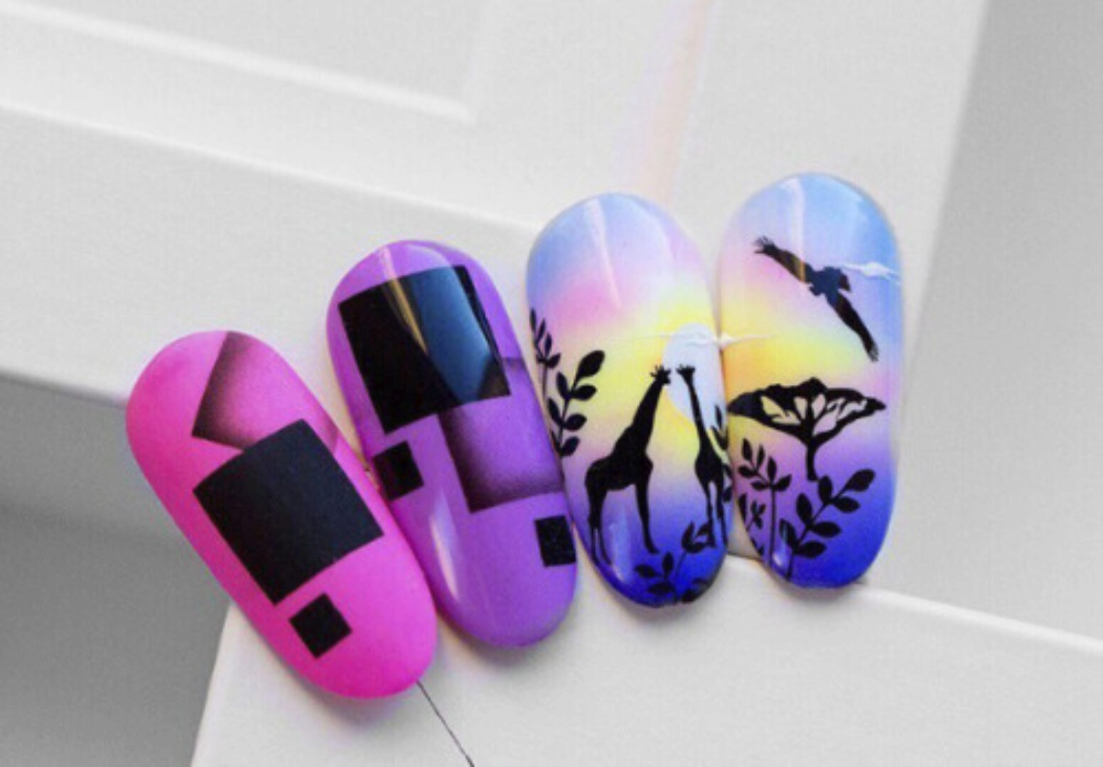 [Parisnail] Аэрография. Июль 2019 (Екатерина Карпинчик)