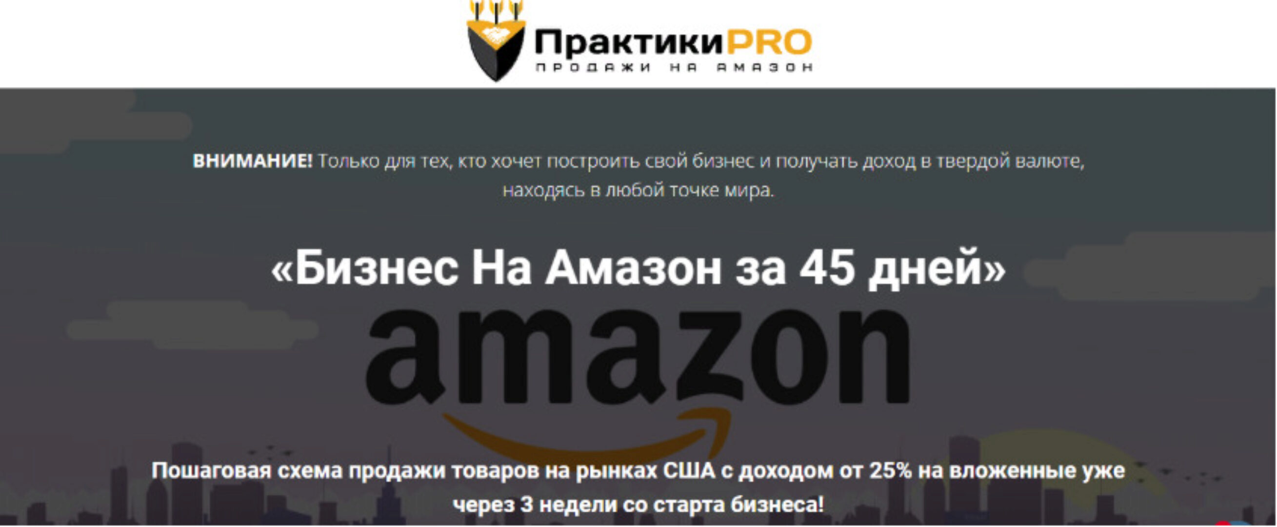 Бизнес на Амазон за 45 дней. Пакет ВИП [ПрактикиPRO]