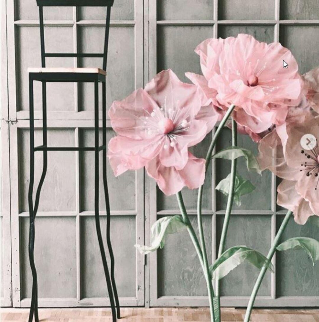 Цветы из ткани и бумаги (chloe_decor)