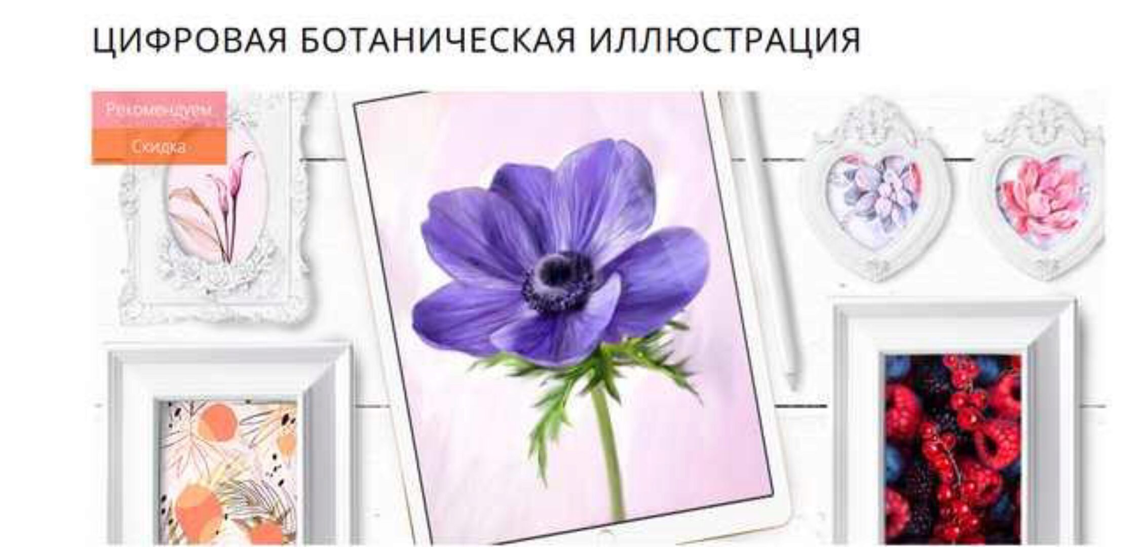 [Marker School] Цифровая ботаническая иллюстрация. Тариф Без проверки (Юлия Максимова)