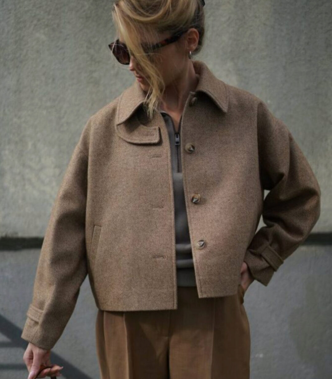 [studio-yusupova] Полупальто женское Sofia S. Размер 44. Рост 168-172 (Кристина Юсупова)