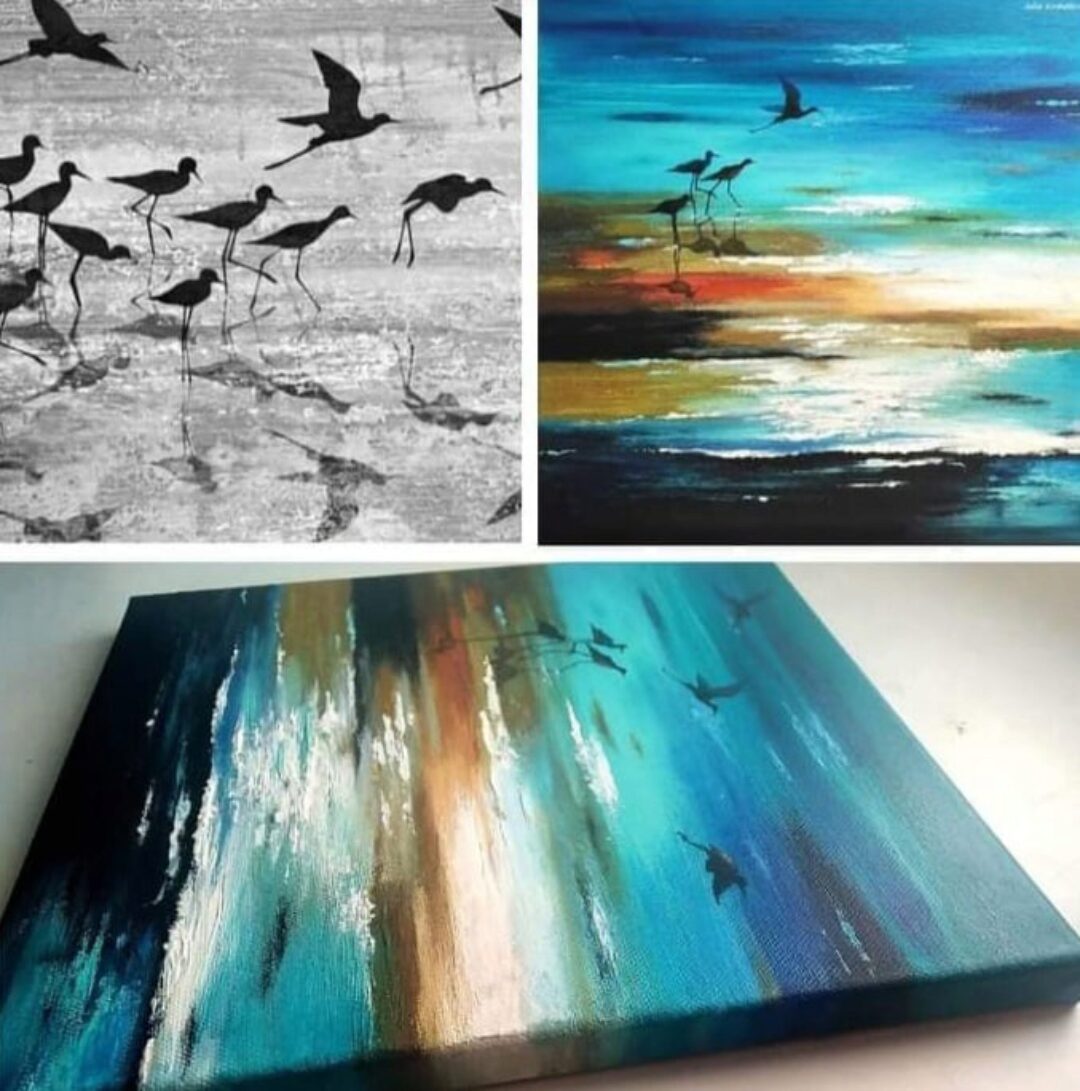 Ликбез по абстракции акрилом (Юлия Кошелева)