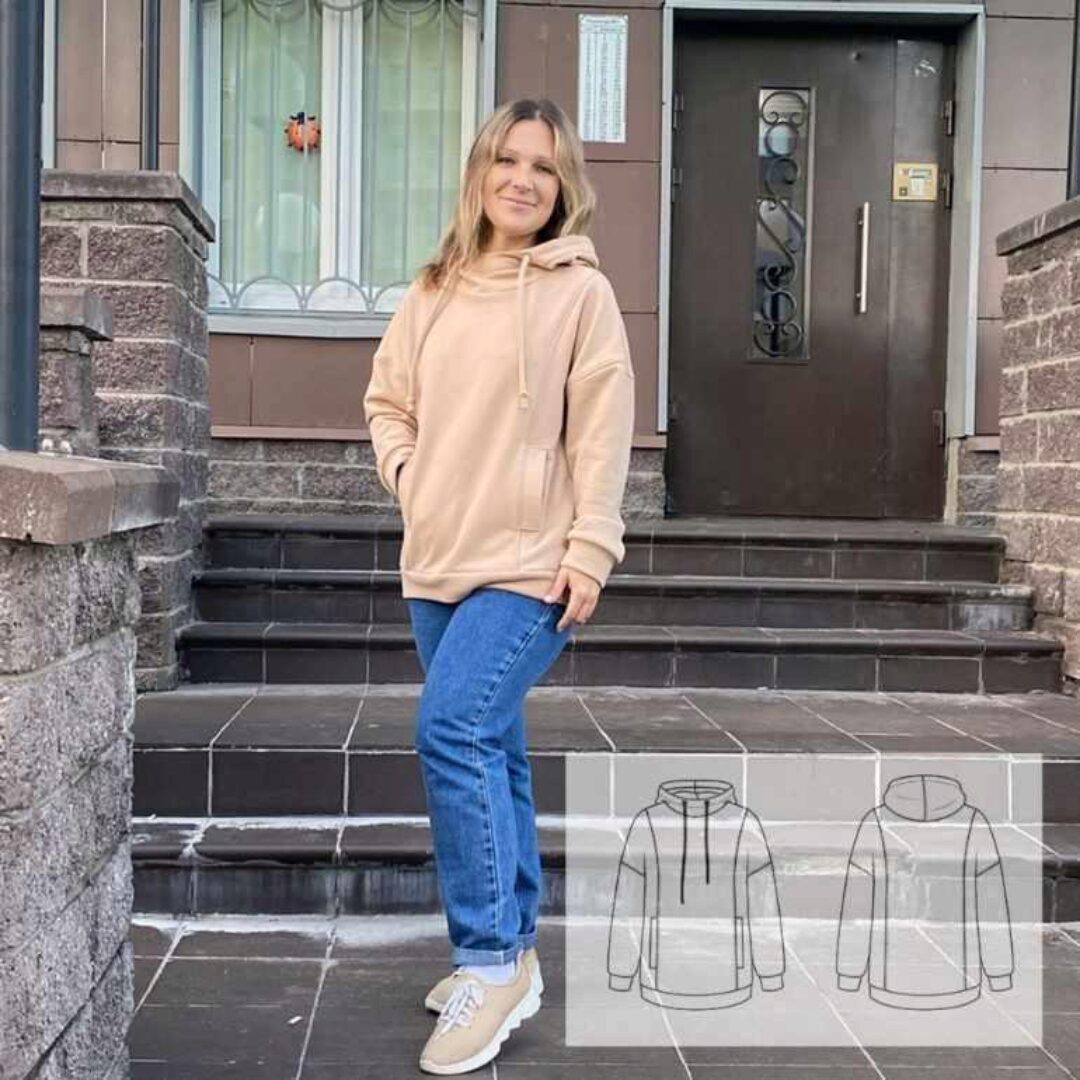 Толстовка Ваниль. Размер 40-52 (Катя Мхитарян)