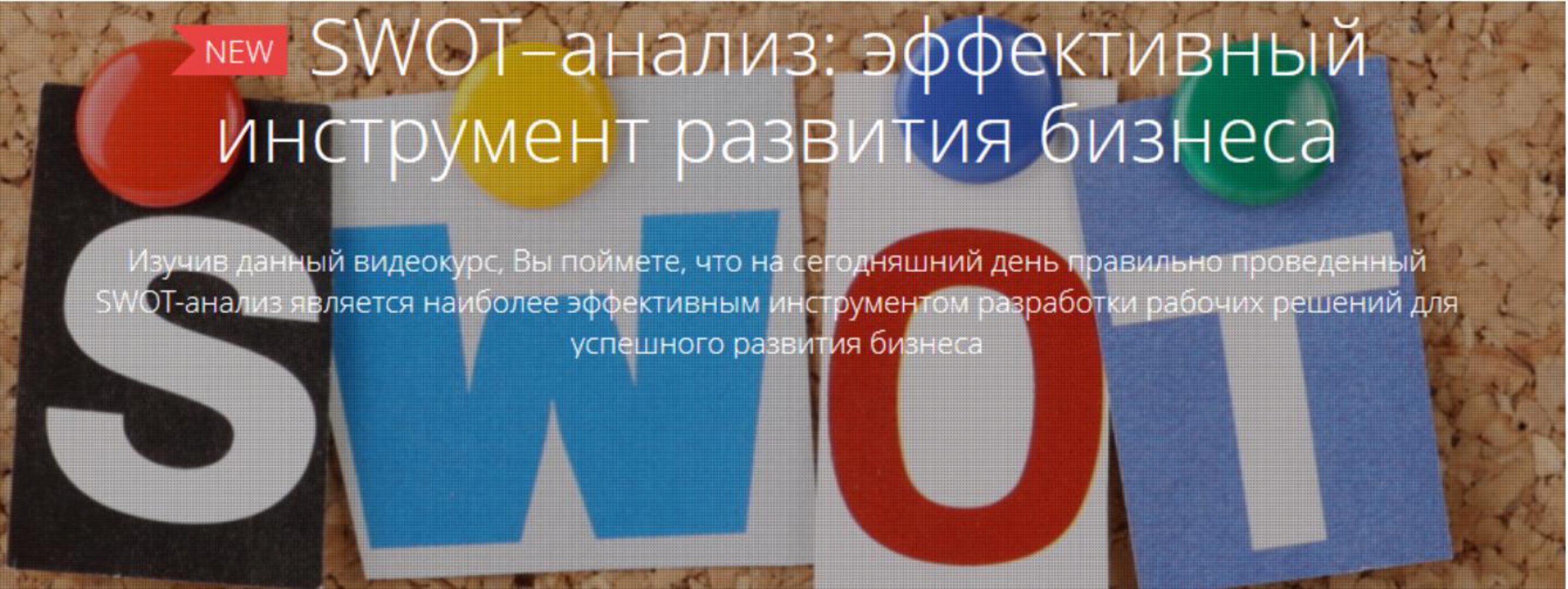 SWOT–анализ: эффективный инструмент развития бизнеса (Екатерина Дворникова)