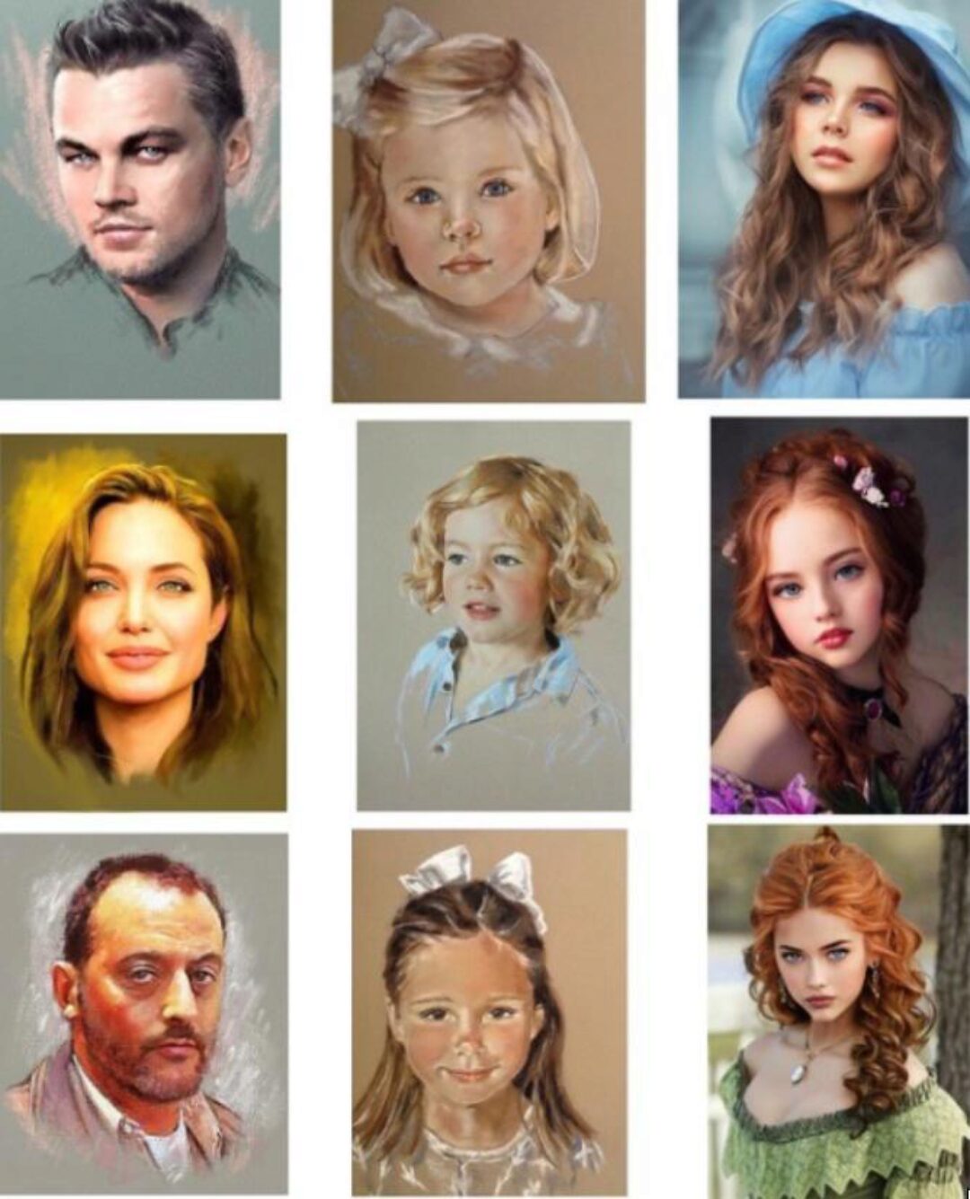 [Рисуй со мной] Портреты в цвете. Пастель / цветные карандаши (Наталья Коневец)