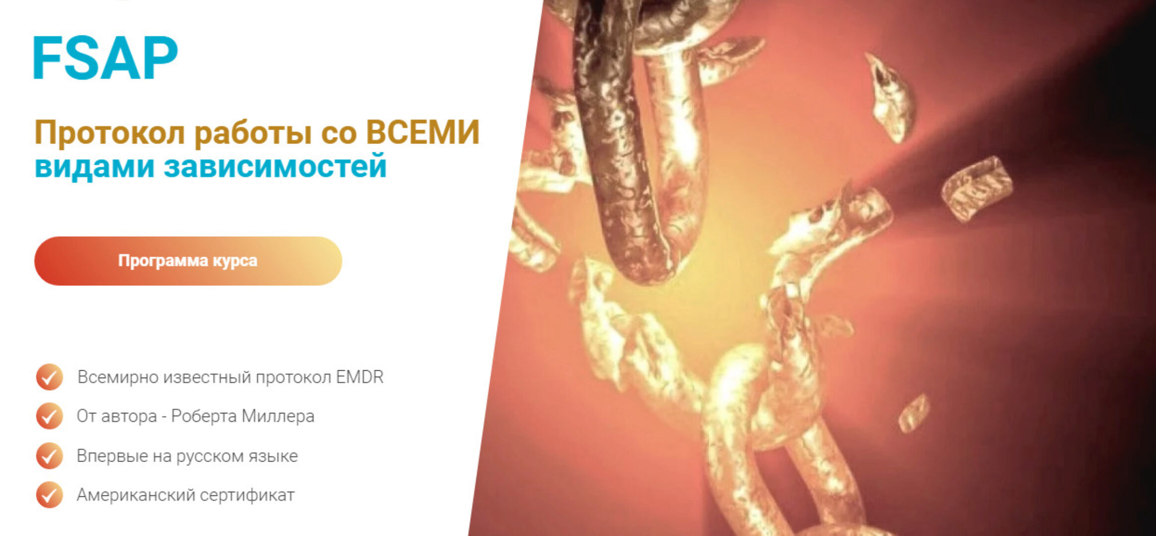 FSAP Протокол работы со всеми видами зависимостей (Роберт Миллер)