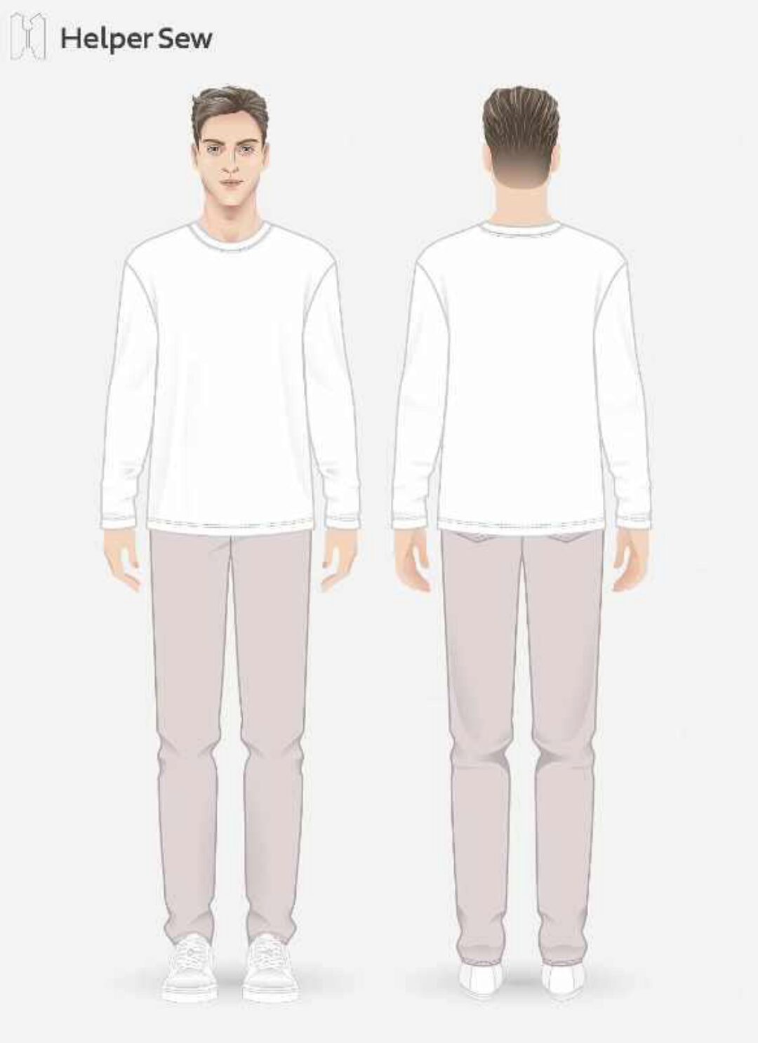 [Helpersew] Лонгслив Evan. ОГ 100. Рост 176