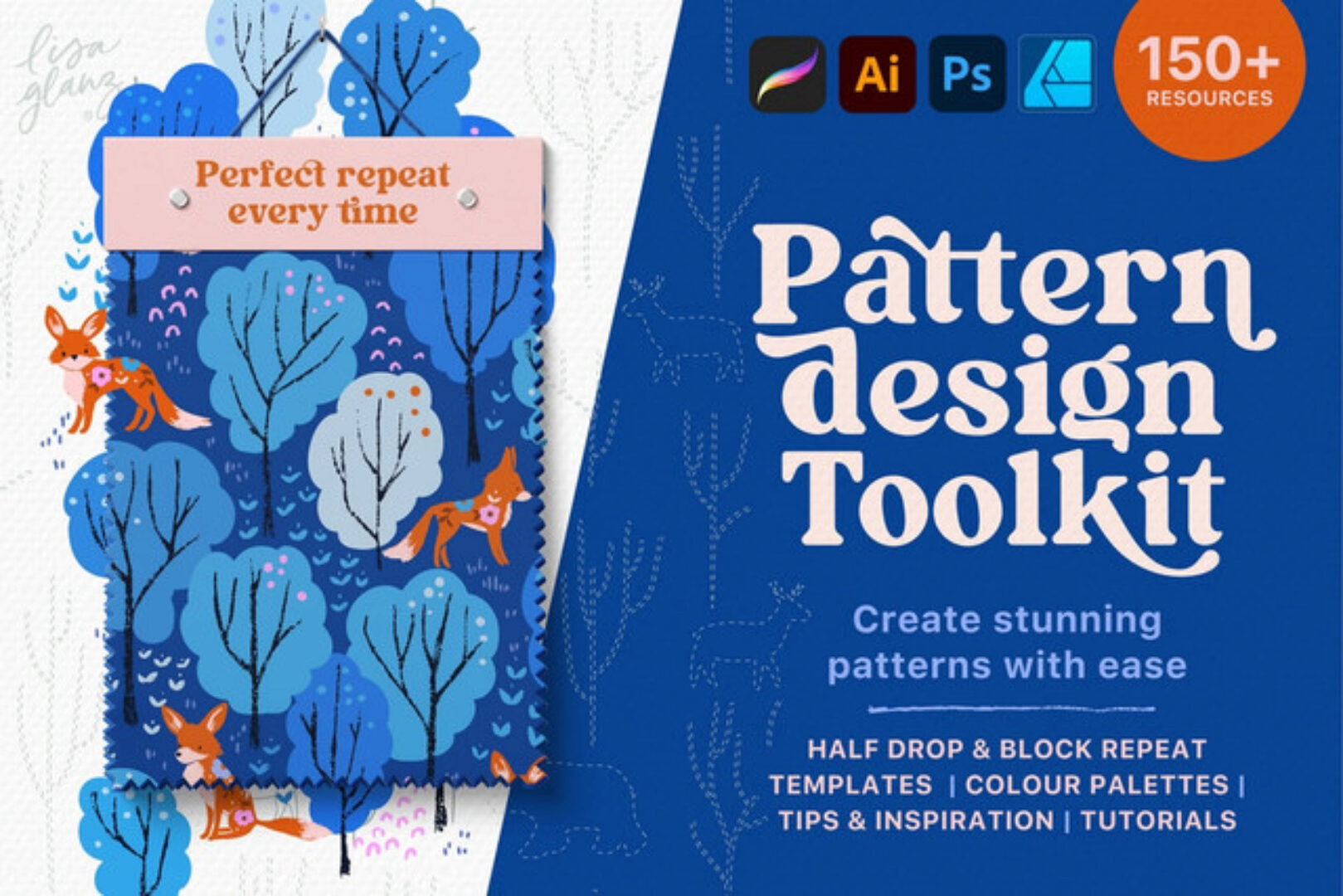 [Кисти] Pattern Design Toolkit – templates for creating the perfect repeat (Lisa Glanz)