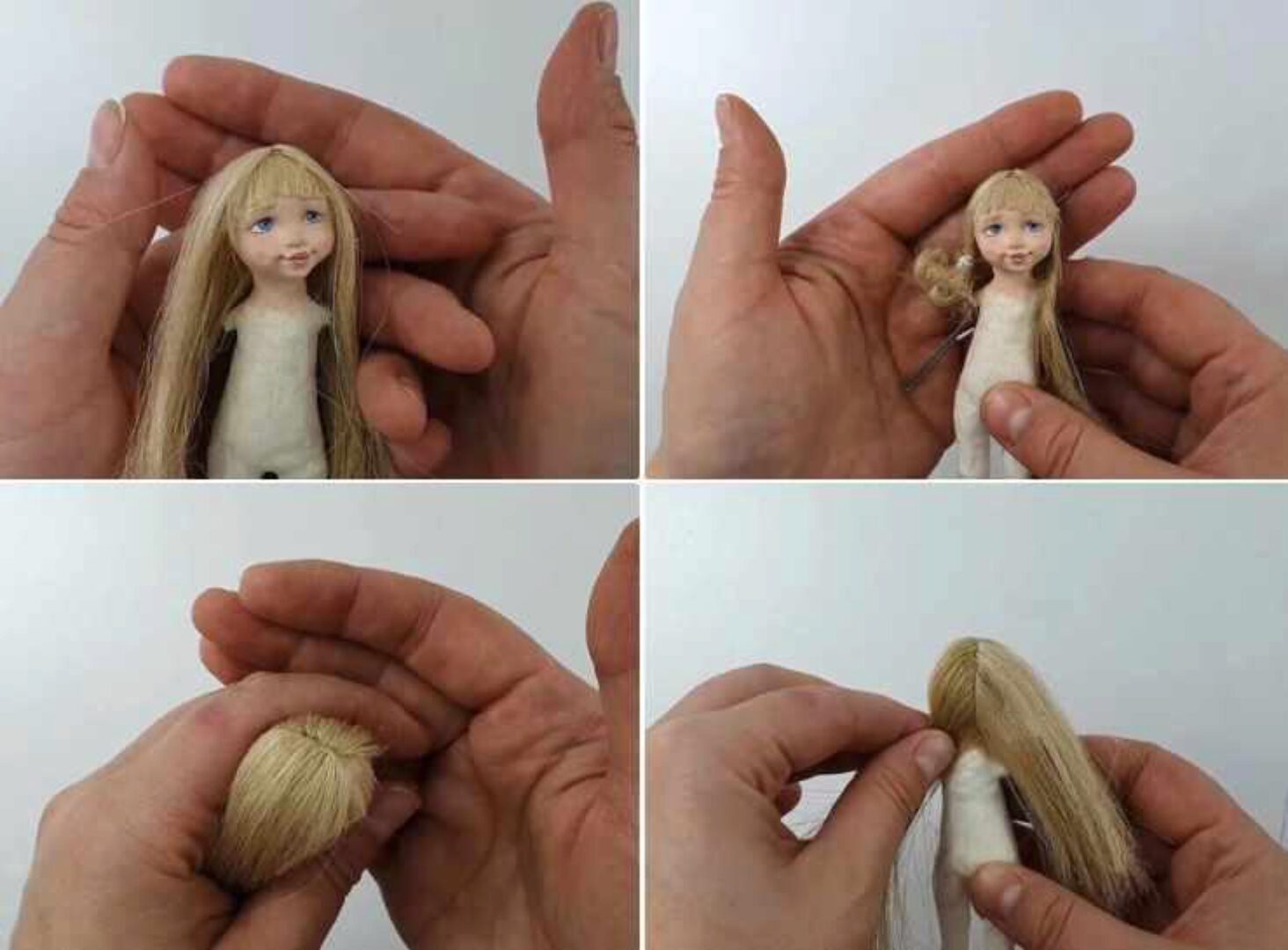 [Альгодон] Волосы для ватной игрушки (Лена Арцыбасова)