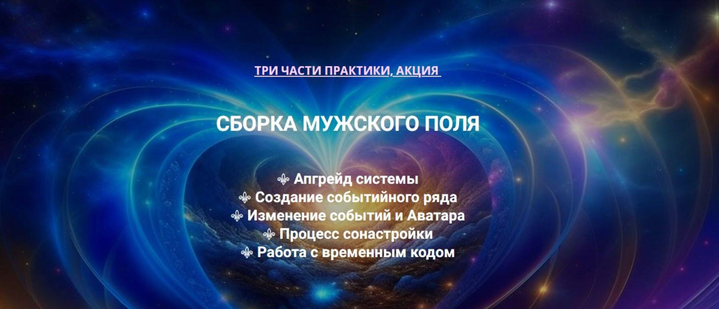 Три части практики Сборка Мужского поля (Эмилия Франк)