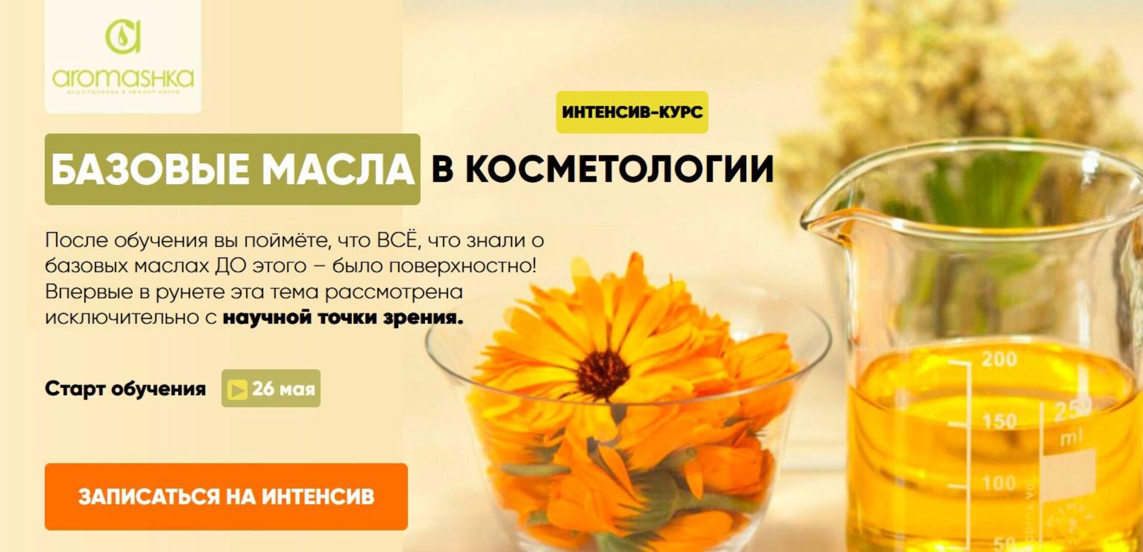 [Аромашка] Базовые масла в косметологии (Олеся Токарева)