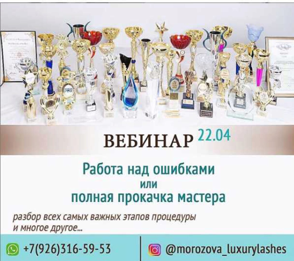 Вебинар «Работа над ошибками или Полная прокачка мастера» (Натали Морозова)