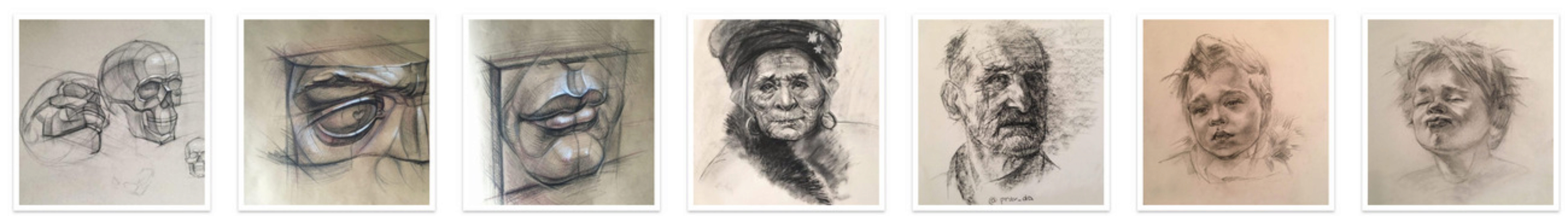 [kalachevaschool] Рисуем человека. Портрет. Сентябрь 2019 (Дарья Остапенко)