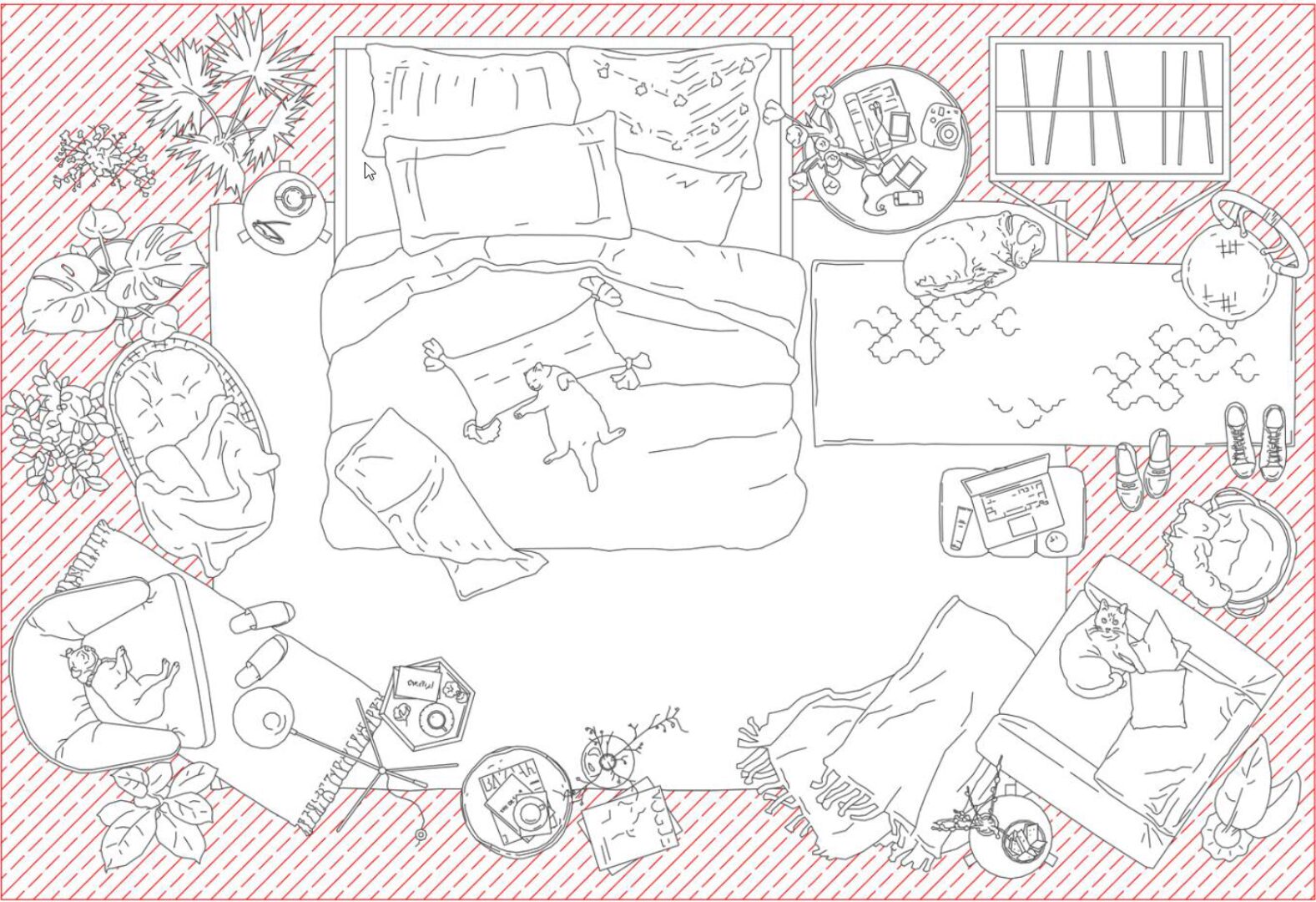 [architectured] Набор для планов, часть «А» – Мебель и декор (Маргарита Гайдук/Рассказова)