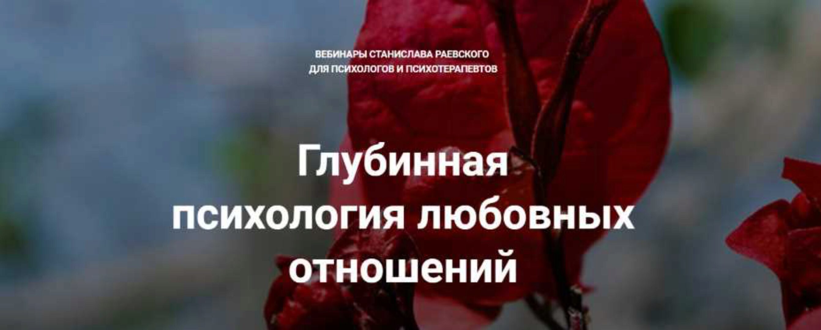 [МААП] Глубинная психология любовных отношений, вебинар 1 (Станислав Раевский)