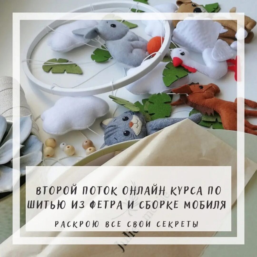 Курс по шитью из фетра и сборке мобиля. Тариф Самостоятельный (julie_toys)