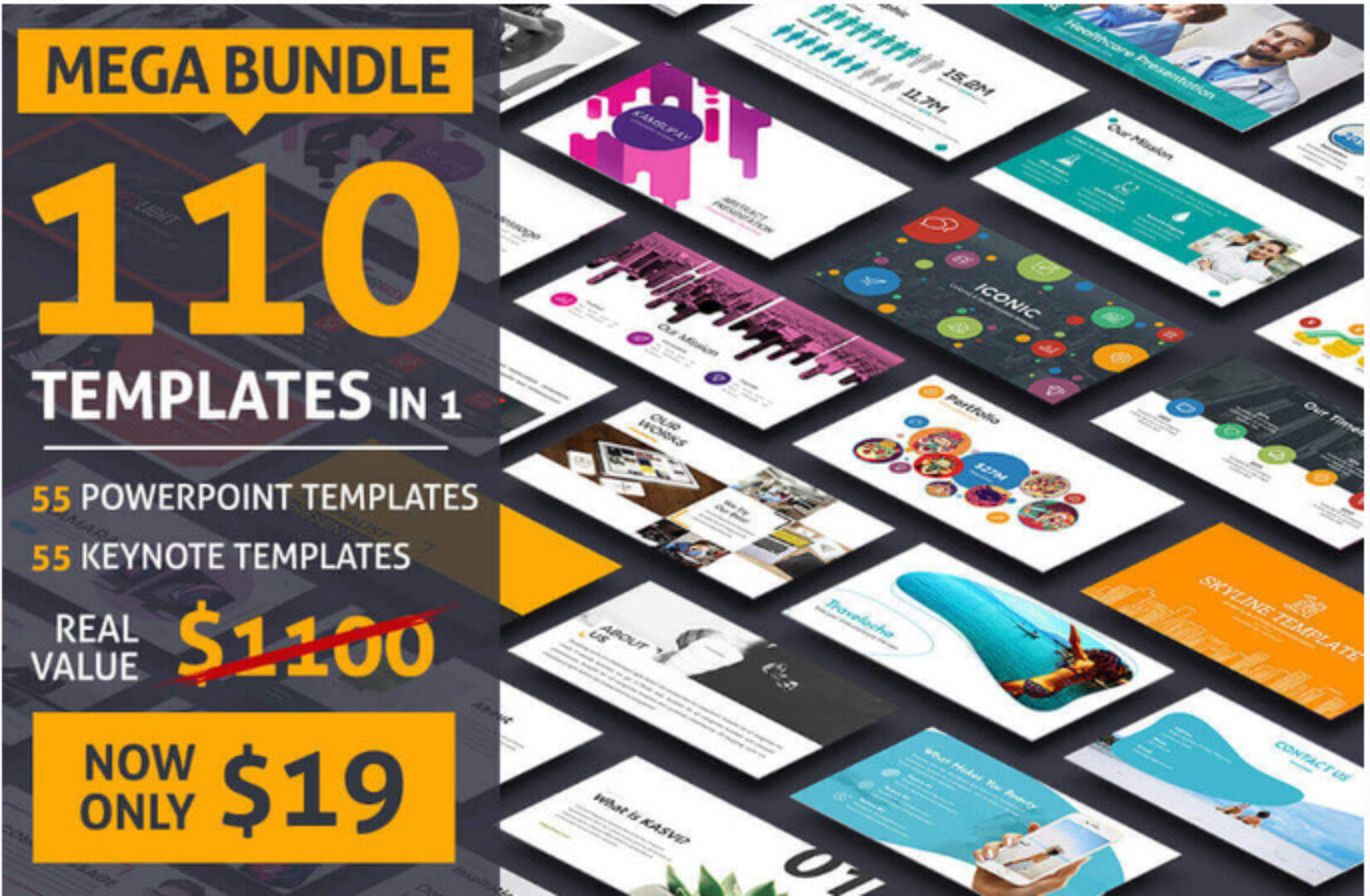 Mega bundle 110 templates in 1 [Mightydeals]