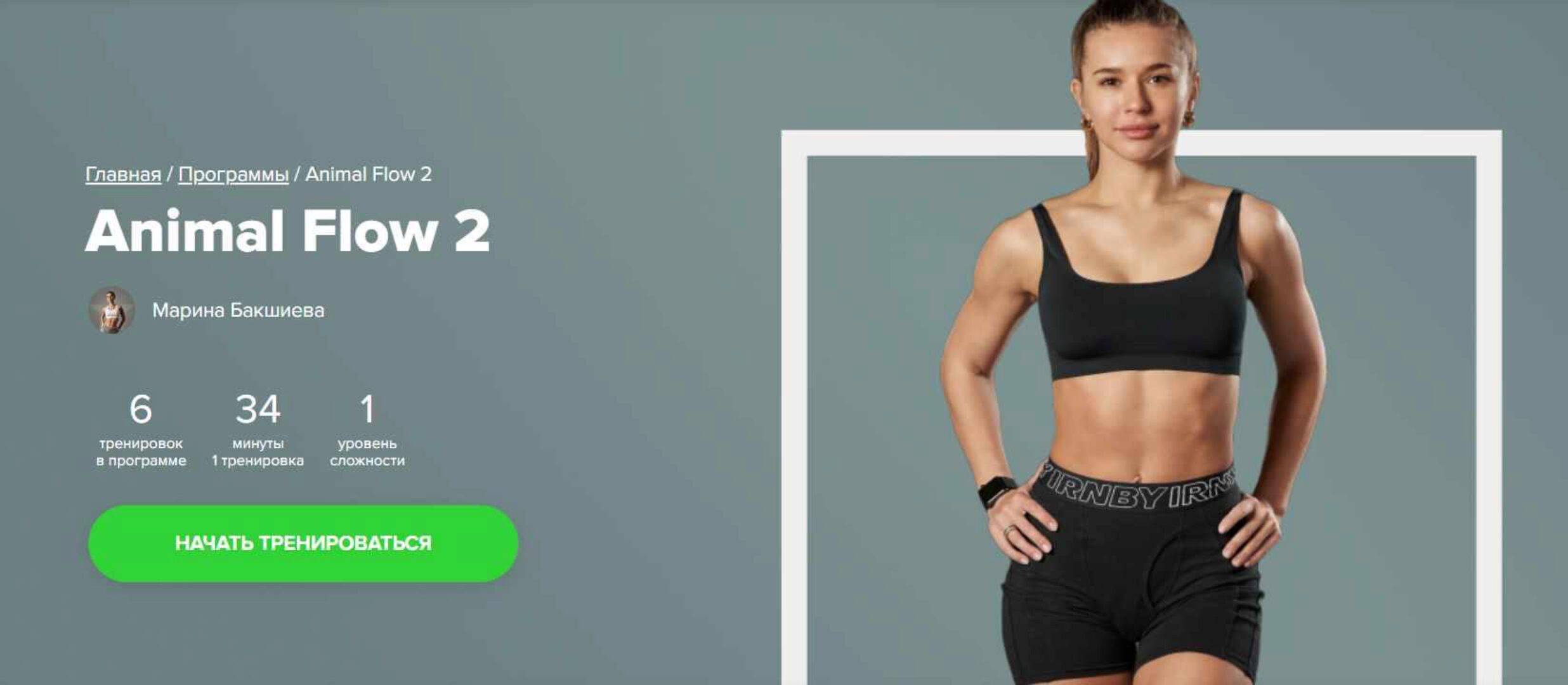 [Fitstars] Энимал Флоу 2. Animal flow 2 (Марина Бакшиева)