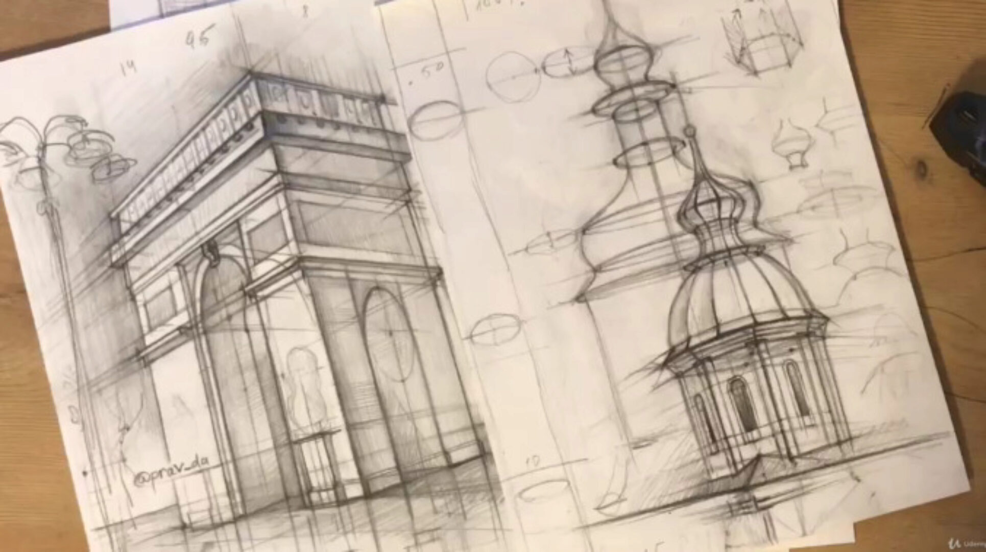 [Udemy] Рисуем города. Архитектура (Дарья Остапенко)