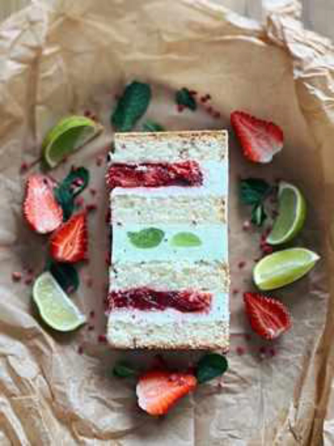 [Kulikova School] Торт «Клубничный мохито» (Ольга Куликова) @kulik_ova