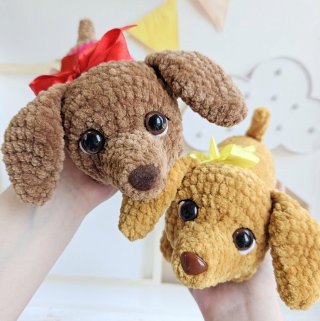 [naimanova_toys] Щенок таксы (Антонина Найманова)