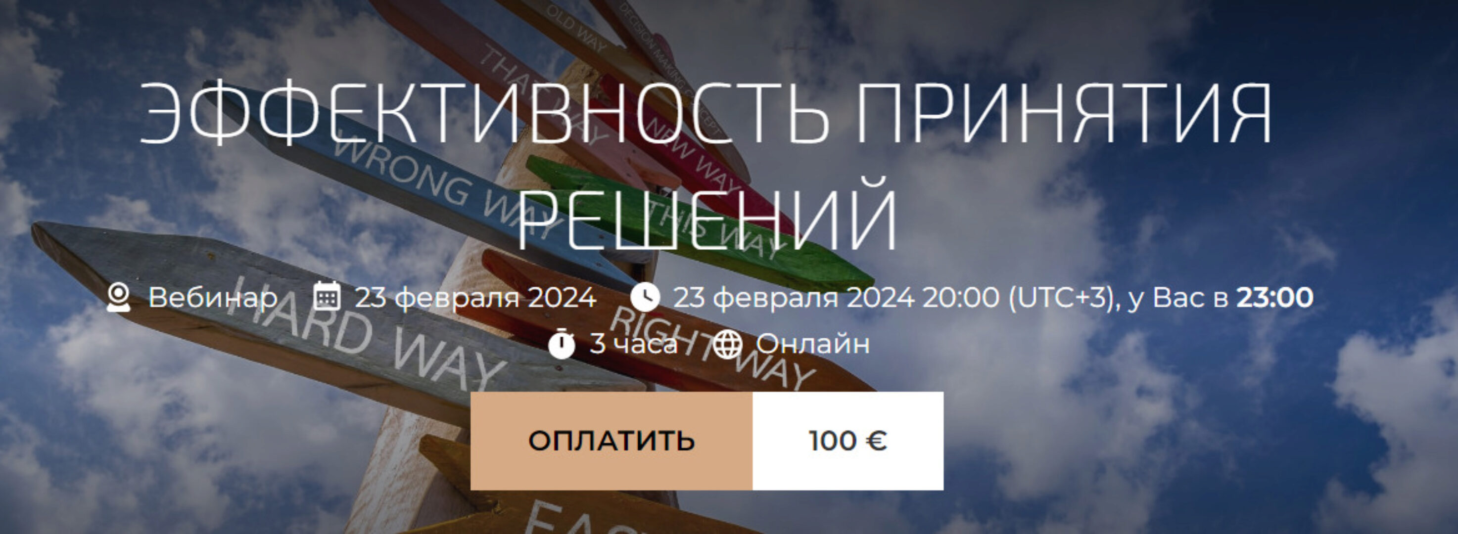 Эффективность принятия решений (Александр Палиенко)