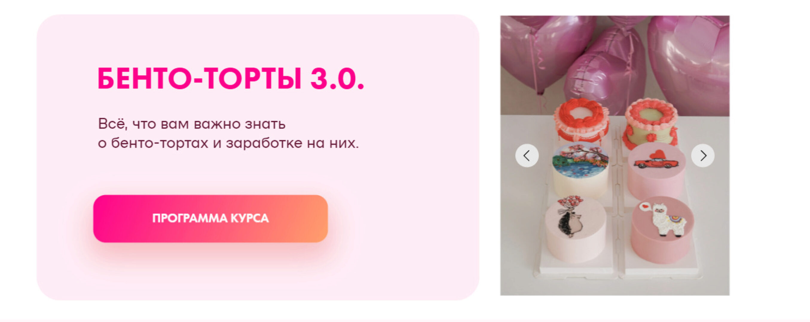 [Alina Velvet] Бенто-торты 3.0. Тариф Бизнес на бенто (Алина Вельвет)