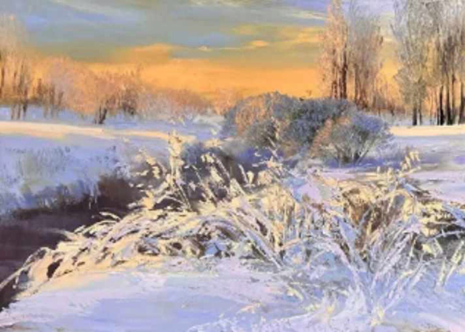 Зимний пейзаж (Анна Маратканова)