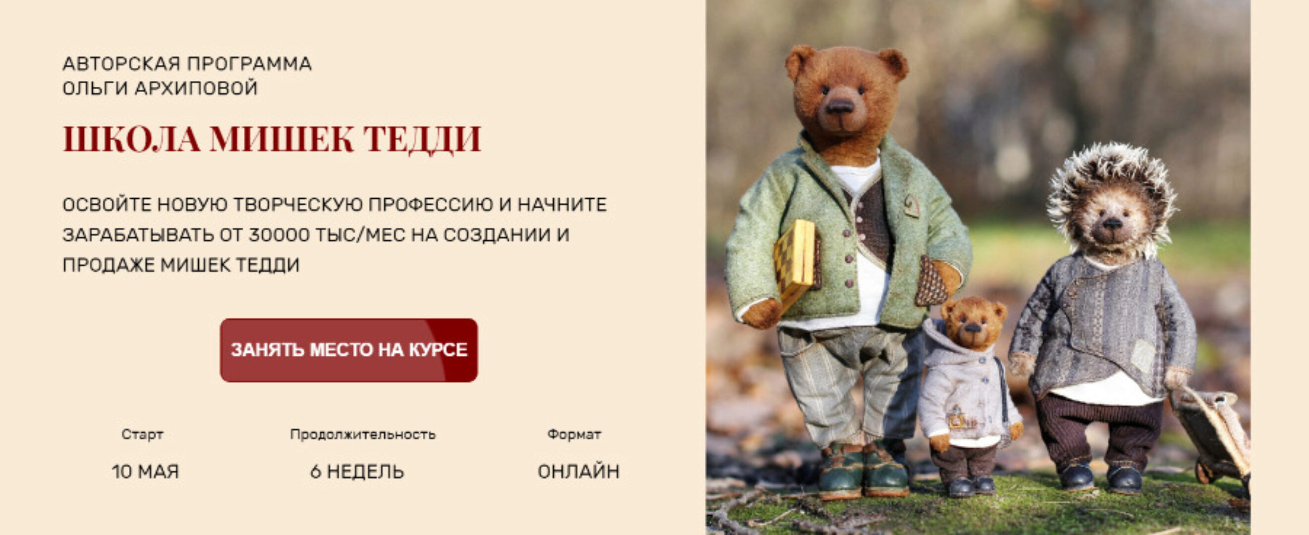 Школа мишек Тедди. Уровень Мастер (Ольга Архипова)