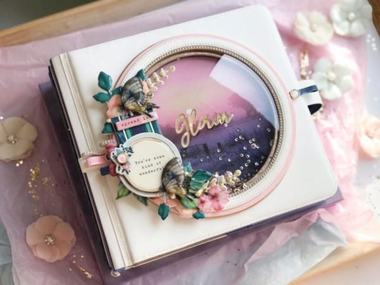 [Скрапбукинг] Альбом из кожзама Willow lane (Юлия Тищенко)