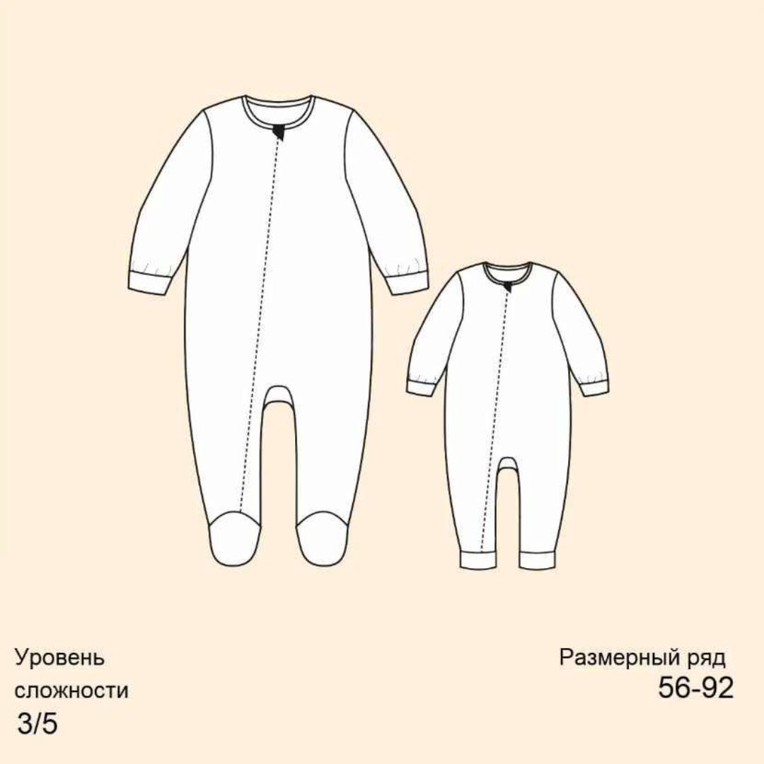 [ZheltokBaby] Слип Лукум. Размер 56-92 (Анна Желтякова)