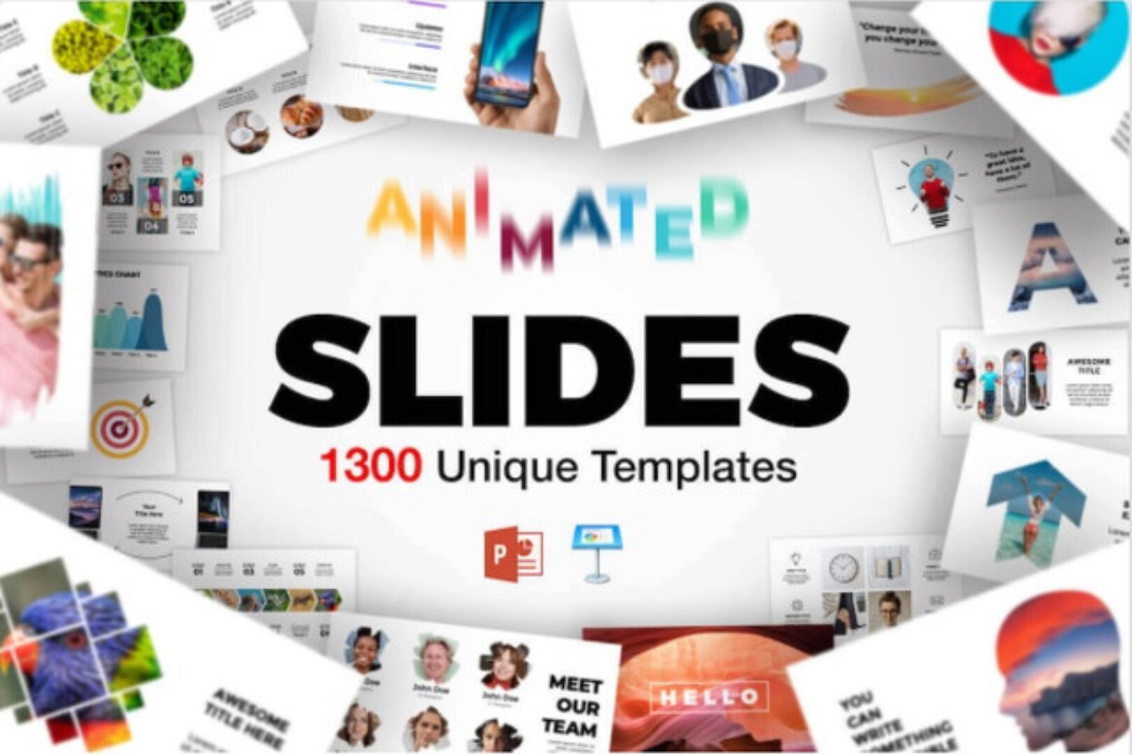 1300 Шаблонов Презентаций для PowerPoint & Keynote [mightydealst]