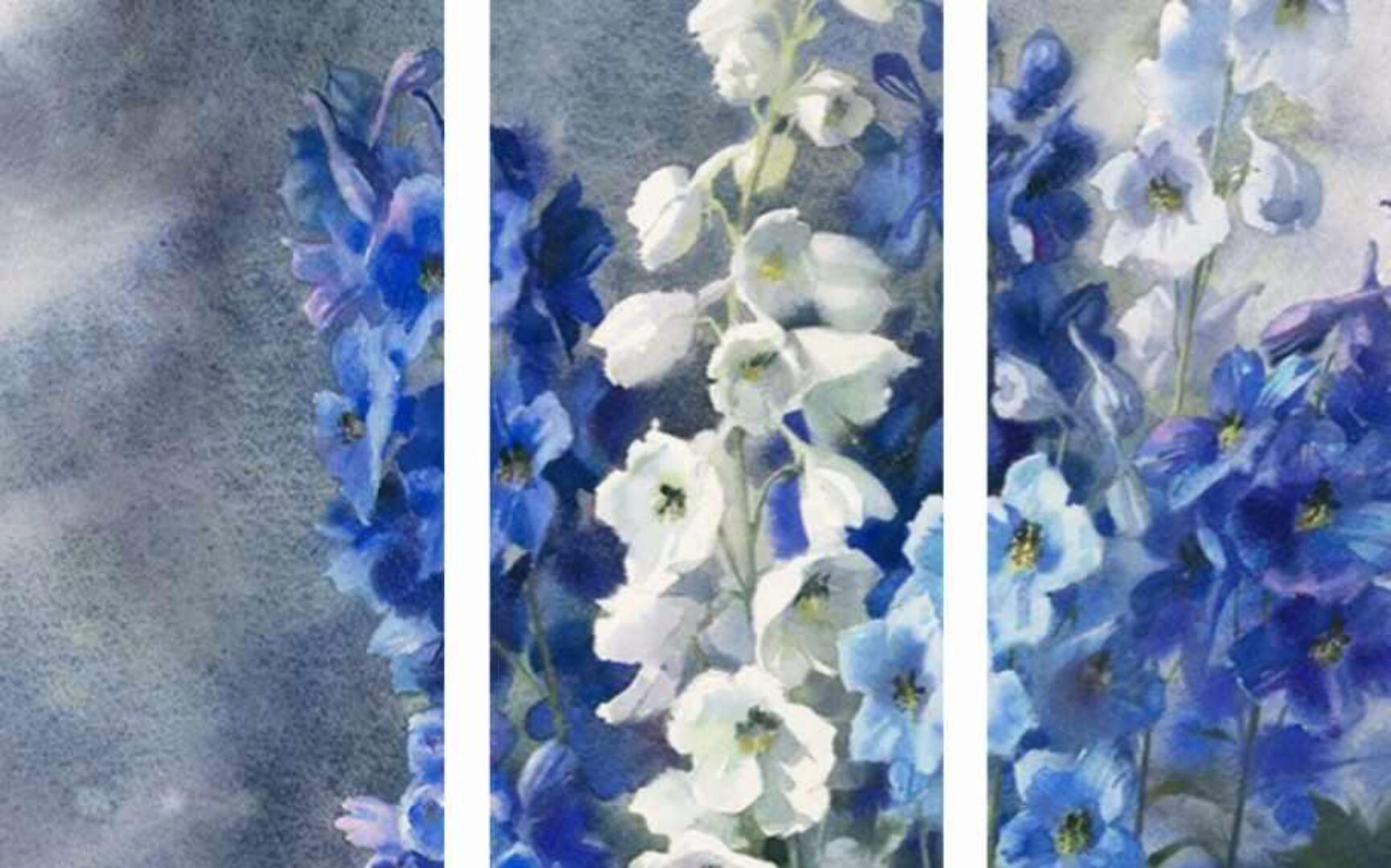 [lectoroom] Дельфиниумы акварелью (Елена Базанова)