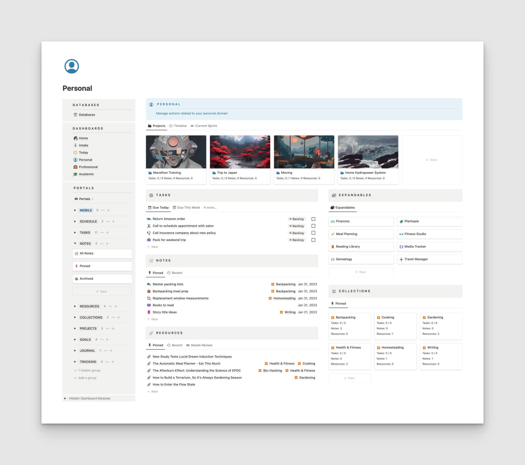 [Notion] Sidekick — система управления сферами жизни (Notion Things)