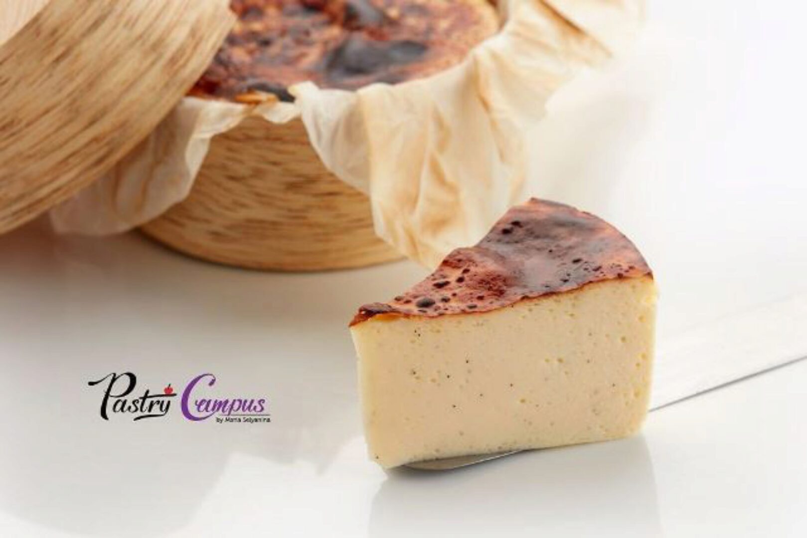 [Pastry Club] Кондитерский клуб. Сентябрь 2023. Современный порционный Баскский чизкейк (Мария Селянина)