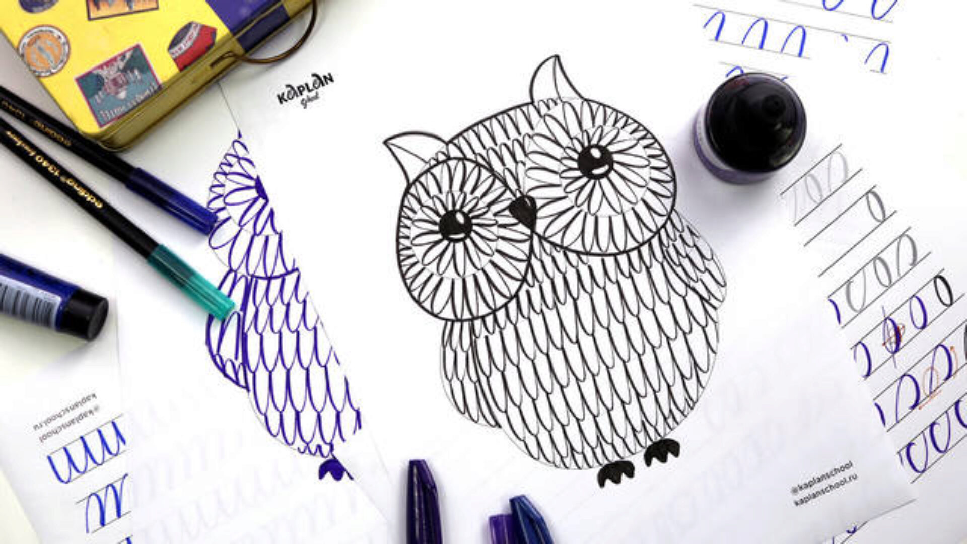 [Kaplan School] Каллиграфия для детей 9+. Тариф «Без проверки» (Валера Каплан)