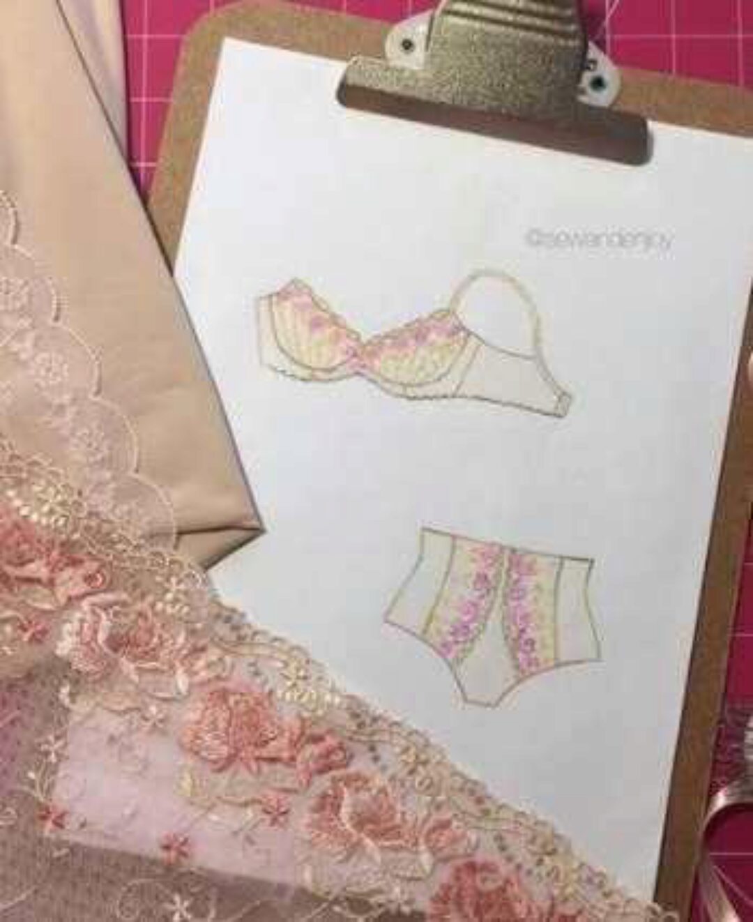 [Sew&Enjoy] Комплект с мягкой чашкой из 6 вертикальных деталей + высокие трусики с утягивающим эффектом (Марина Пухаева)