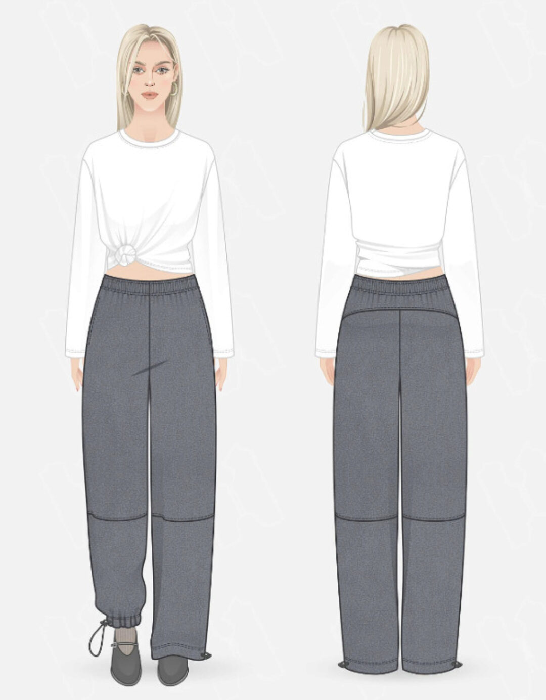 [helpersew] Брюки Caden. Обхват бедер 90. ПГ-1. Рост 170