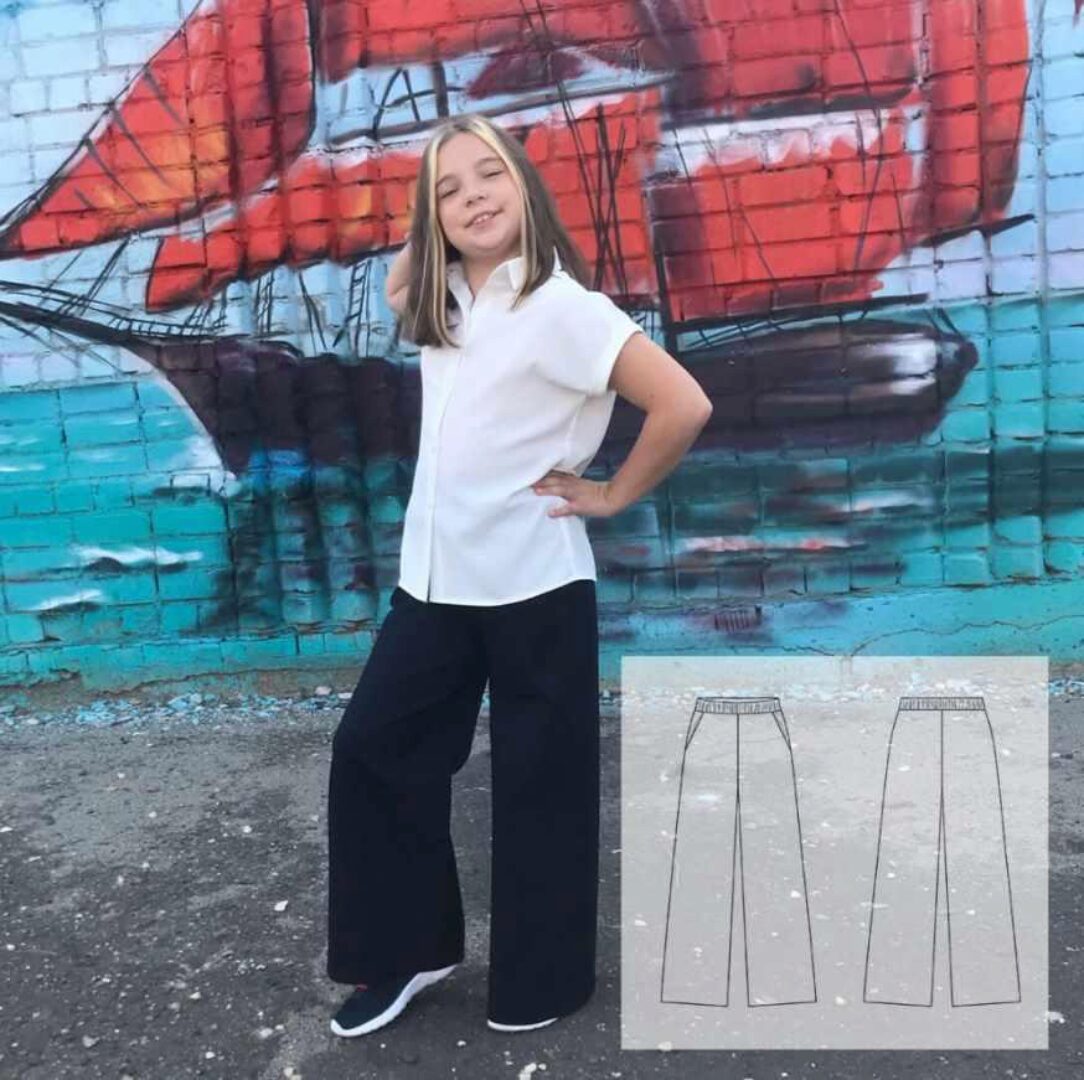 Штаны Палаццо. Размер 140-170 (Катя Мхитарян)