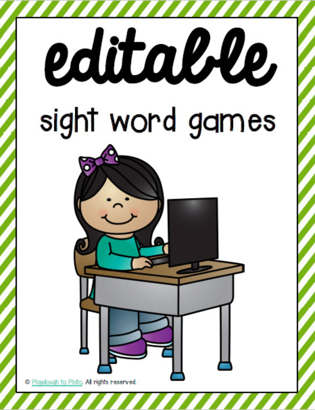 [Teachers Pay Teachers] 32 Editable sight word games. 32 редактируемые словесные игры