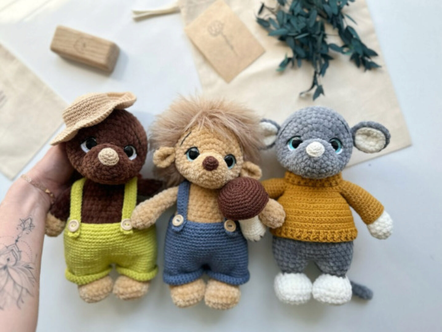 Ёжик, Мышонок и Крот (Анастасия Паркаева)