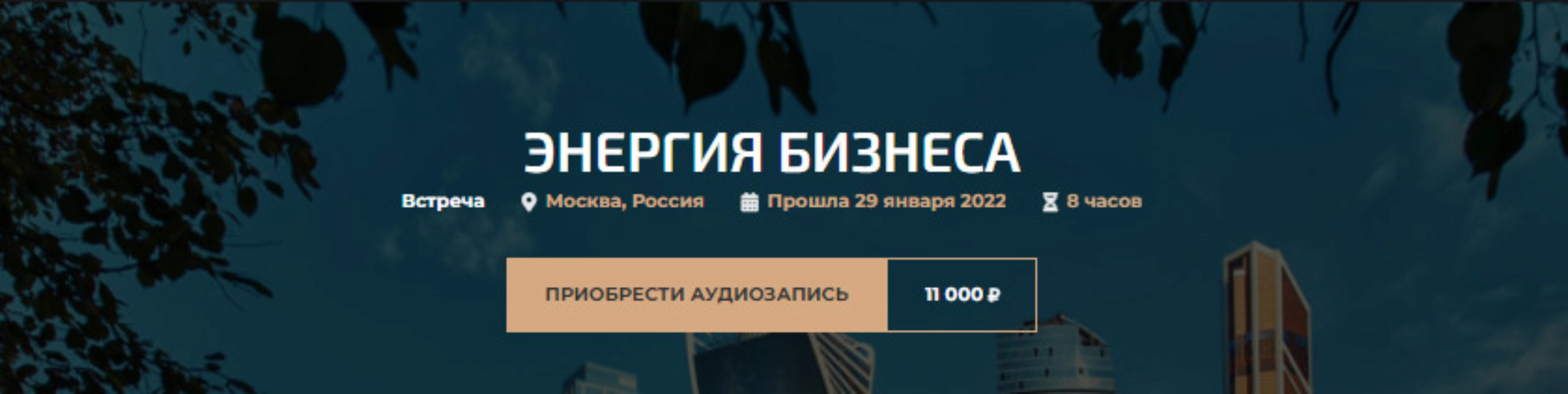 Энергия бизнеса (Александр Палиенко)