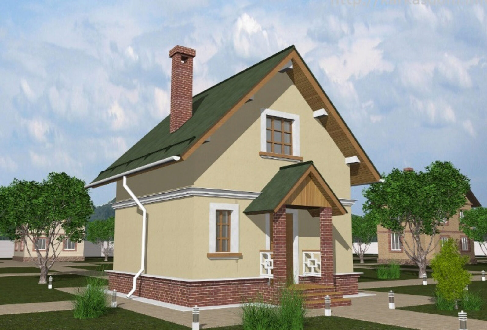 [karkasdom.info] Проект каркасного дома 6х6 72м2 для строительства своими руками. Проект КД-17 (комфорт)