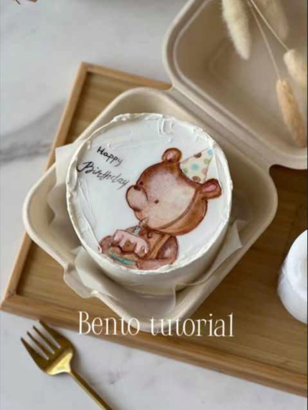 [poly_ginger_mania_] Видеоурок по росписи на бенто тортах (Полина Клименко)